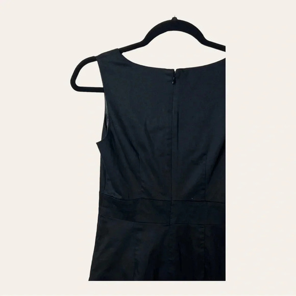 Mossimo BLACK MINI DRESS SIZE 2 PLEATED IN FRONT POCKETS - Picture 8 of 10